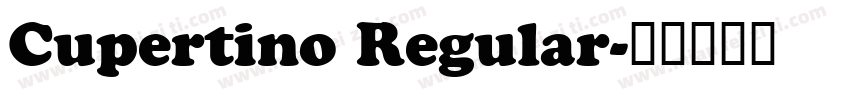 Cupertino Regular字体转换